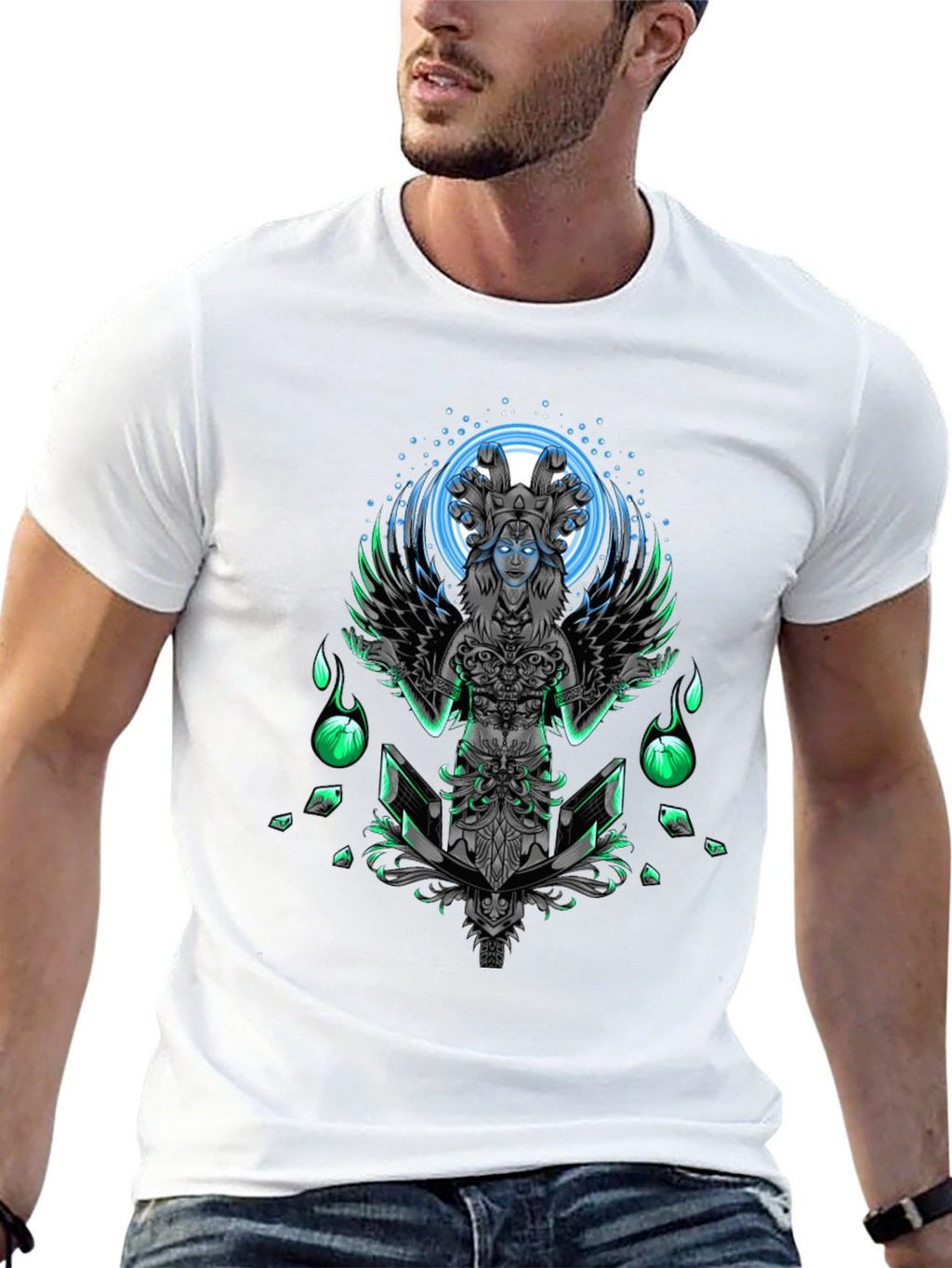 Mystic Serpent Queen Graphic T-Shirt