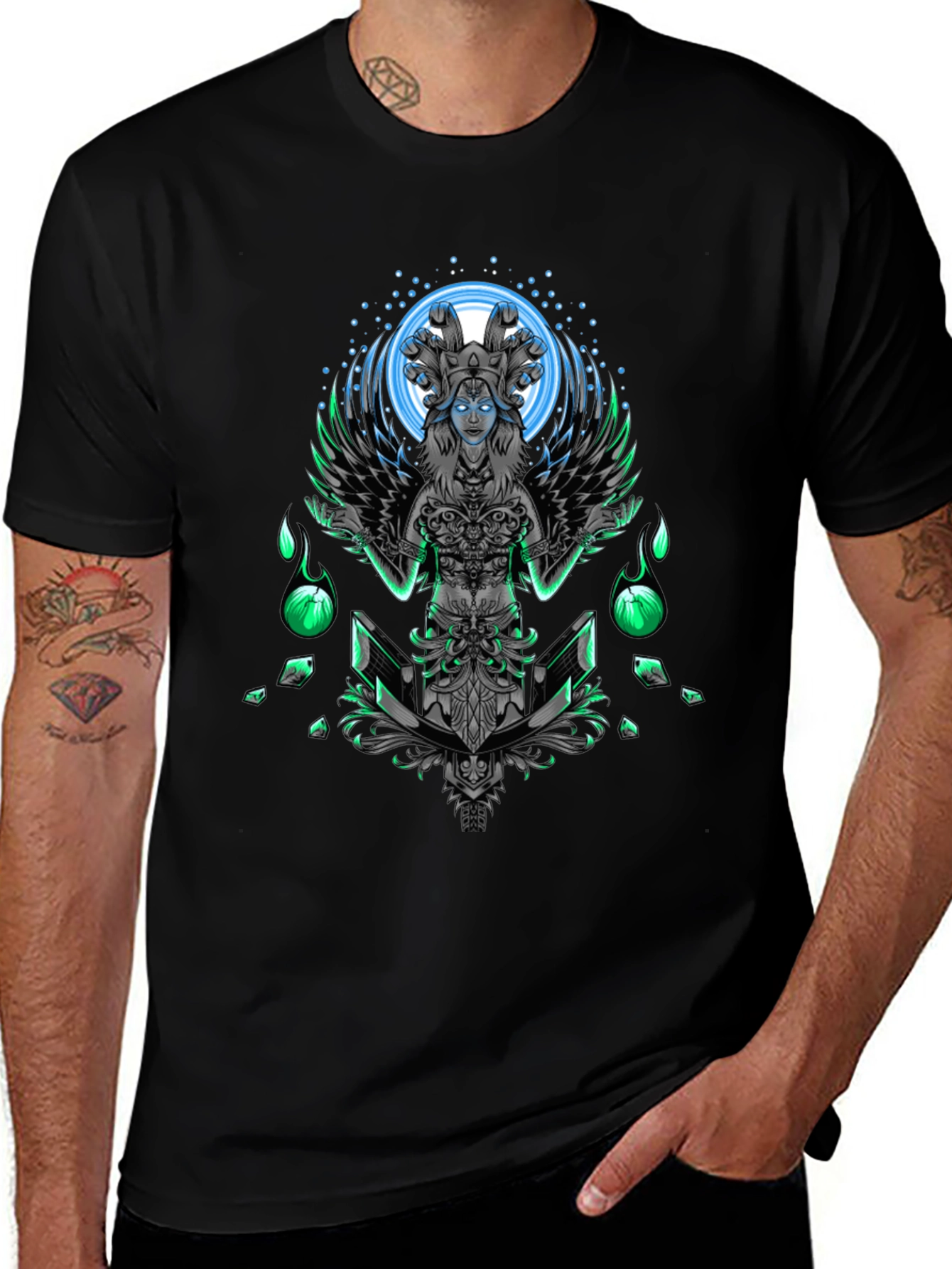 Mystic Serpent Queen Graphic T-Shirt