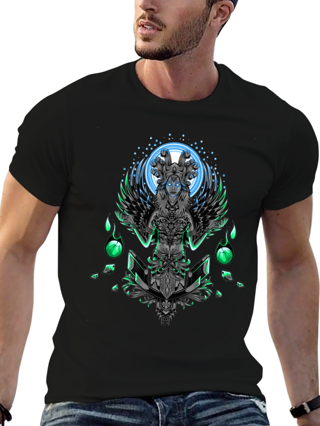 Mystic Serpent Queen Graphic T-Shirt