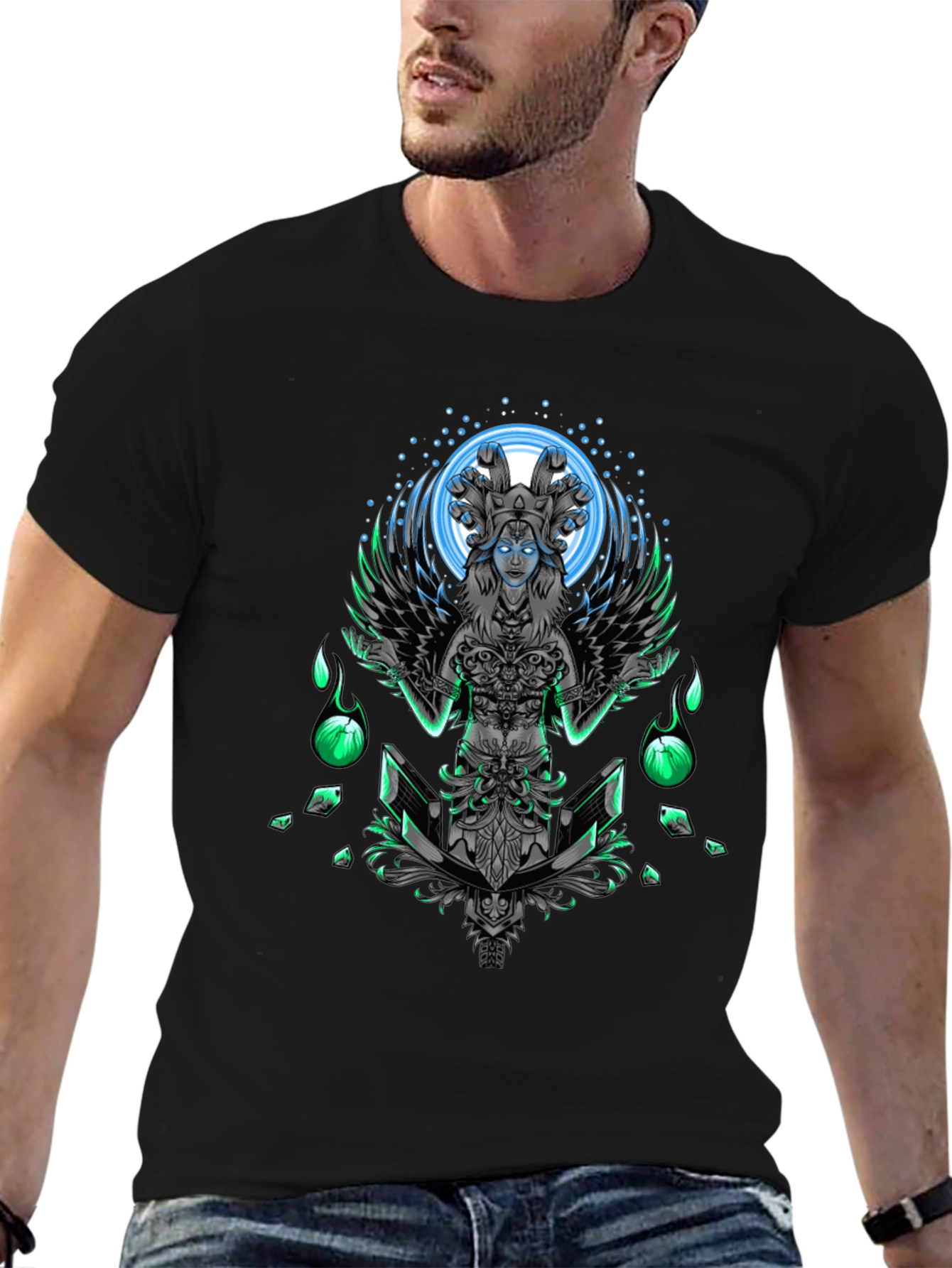 Mystic Serpent Queen Graphic T-Shirt