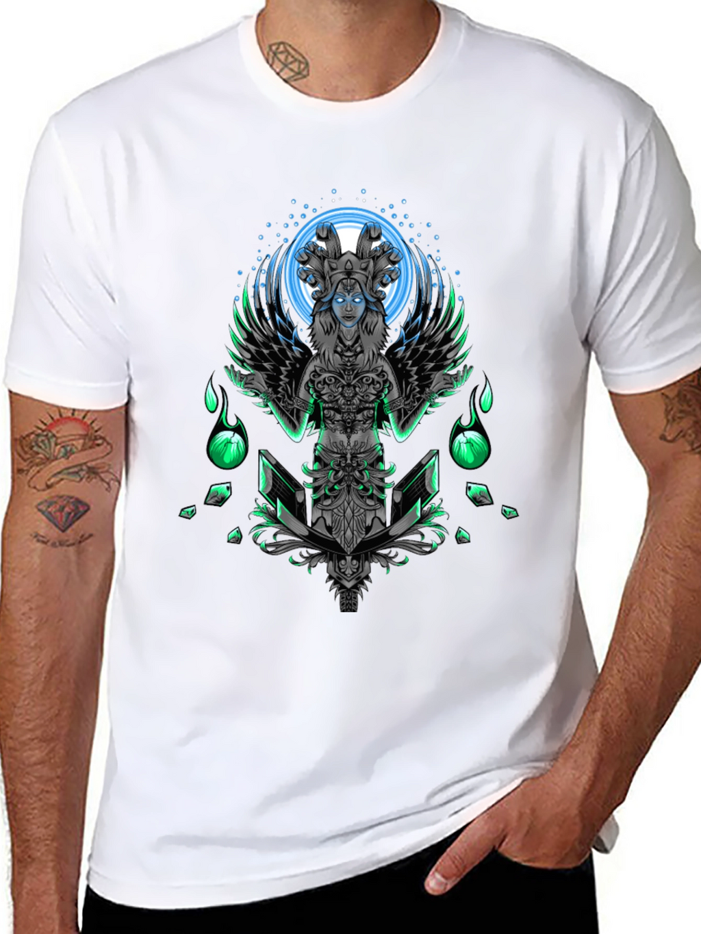 Mystic Serpent Queen Graphic T-Shirt