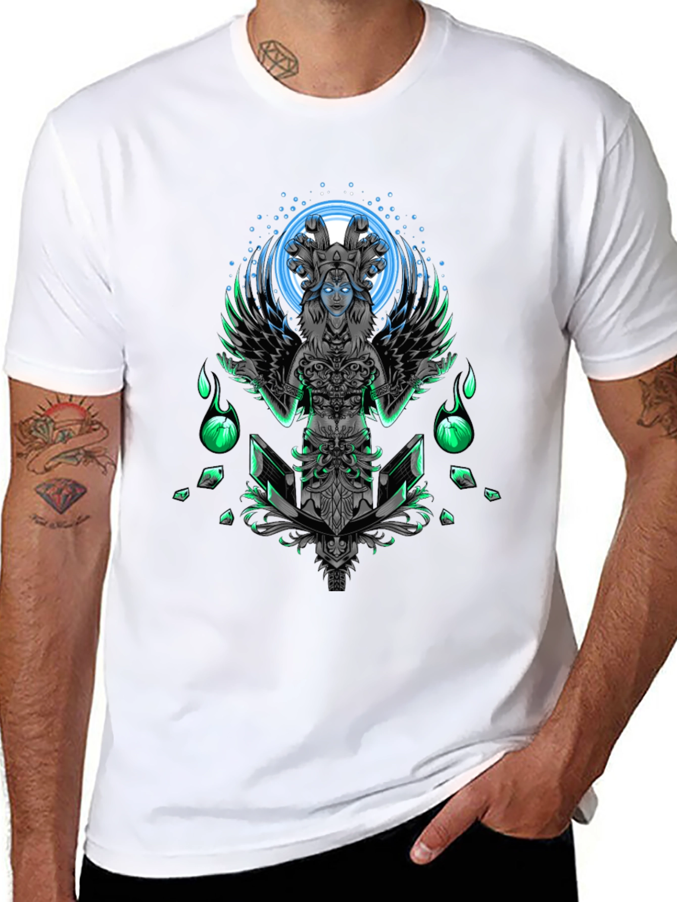 Mystic Serpent Queen Graphic T-Shirt