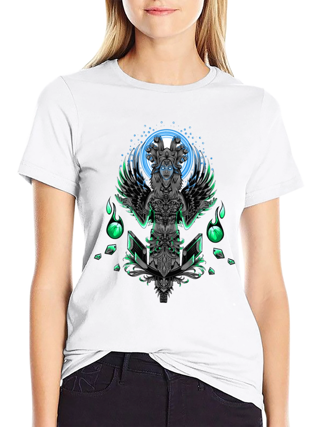 Mystic Serpent Queen Graphic T-Shirt