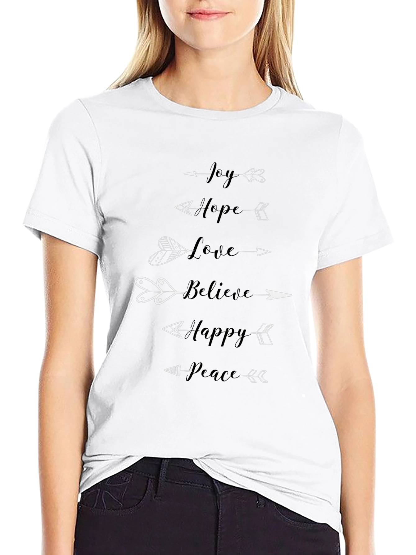 Arrows of Affirmation: Joy Hope Love T-Shirt
