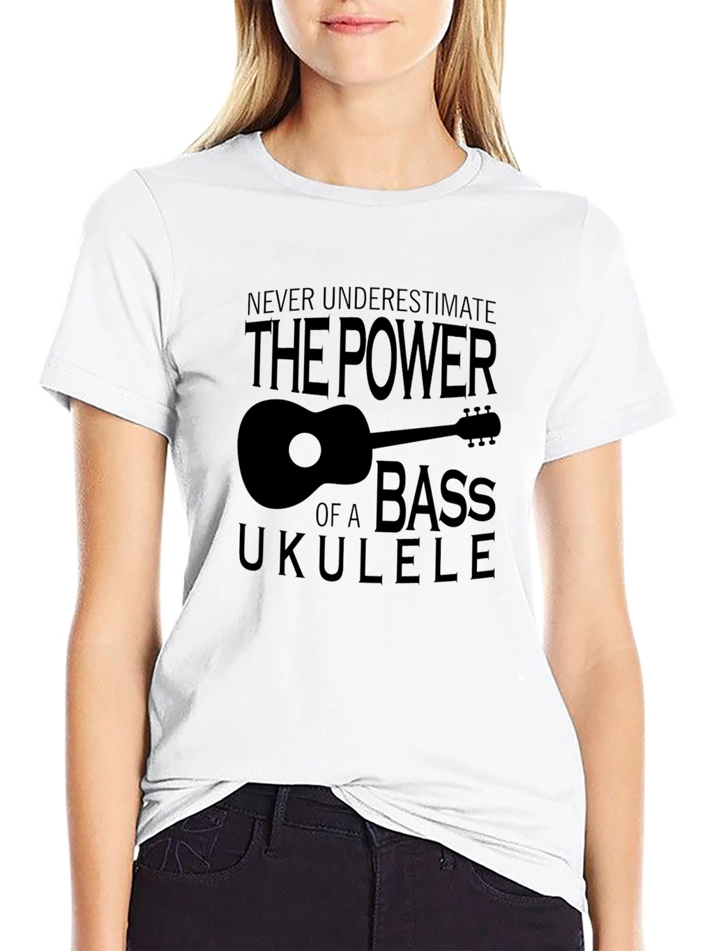 Bass Ukulele Power T-Shirt - Music Lover Tee