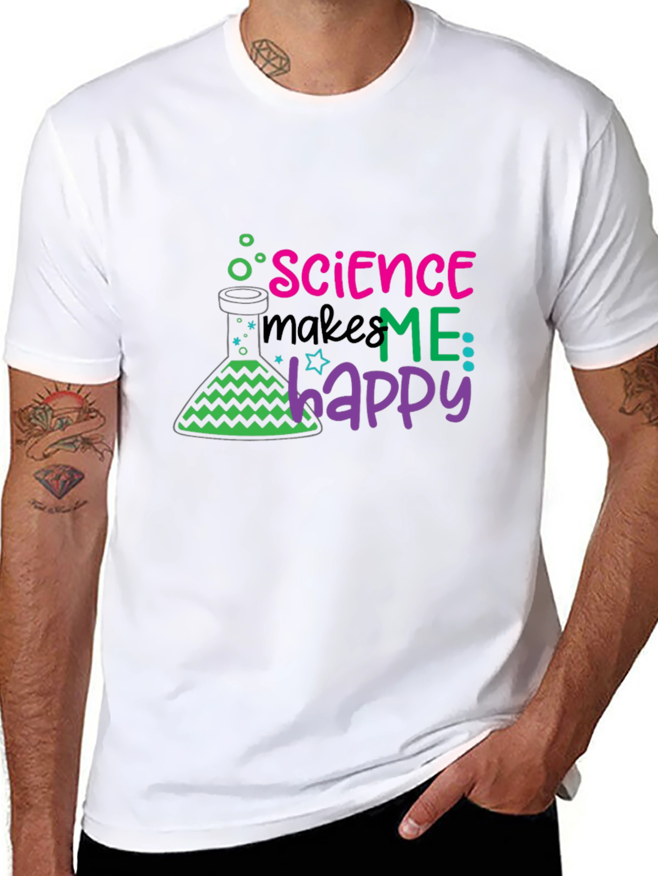 Science Makes Me Happy T-Shirt