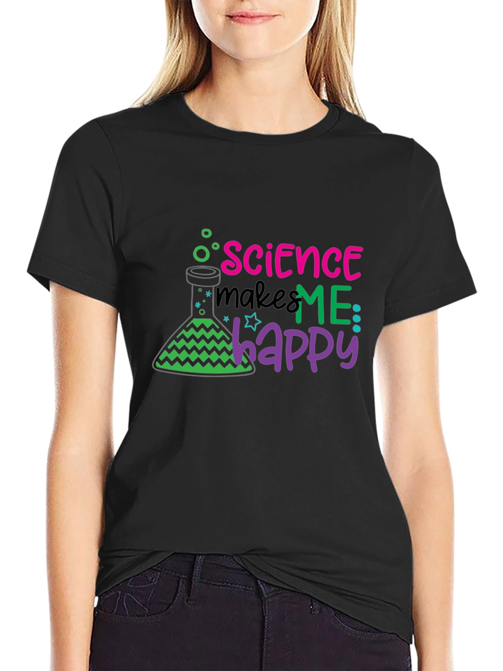 Science Makes Me Happy T-Shirt