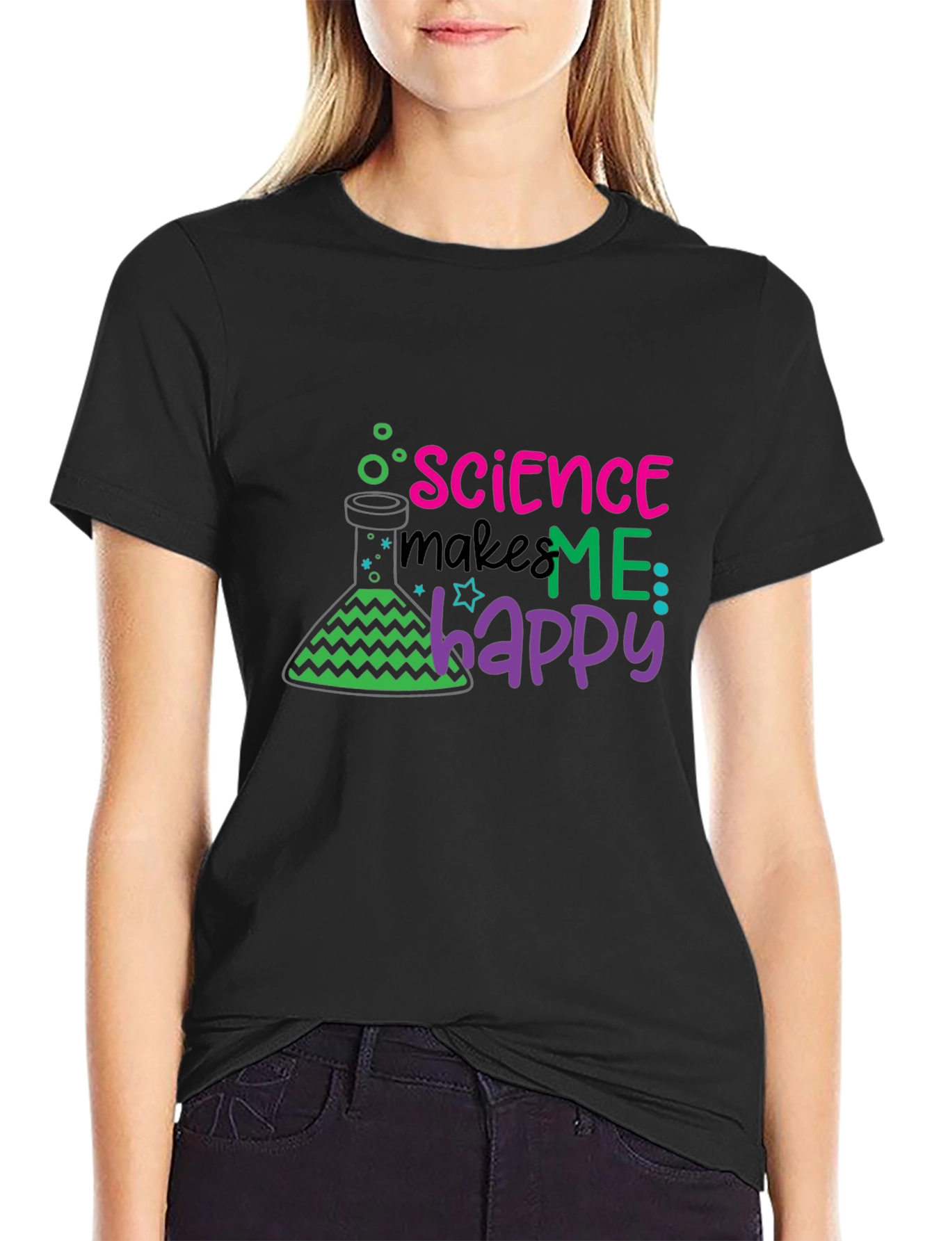 Science Makes Me Happy T-Shirt
