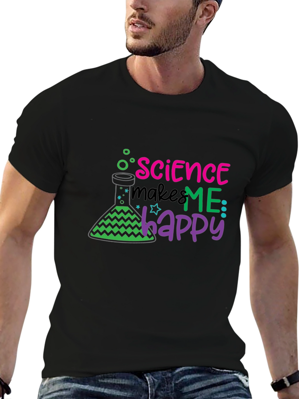 Science Makes Me Happy T-Shirt