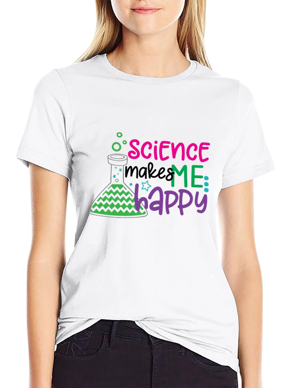 Science Makes Me Happy T-Shirt