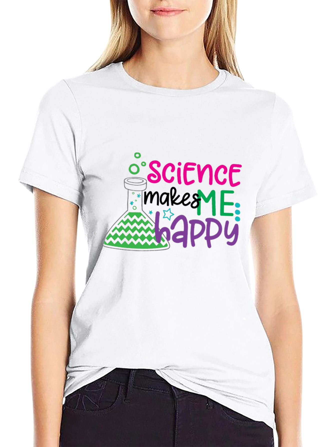 Science Makes Me Happy T-Shirt