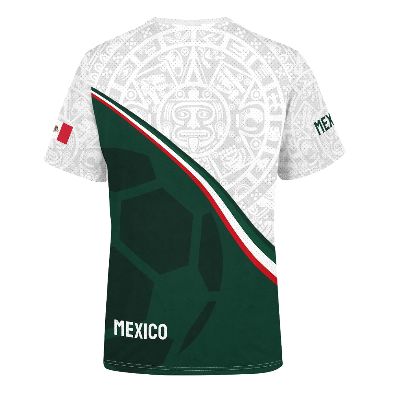 Men's Short Sleeve Soccer Jersey Top, Adult Sports Fan T-Shirt