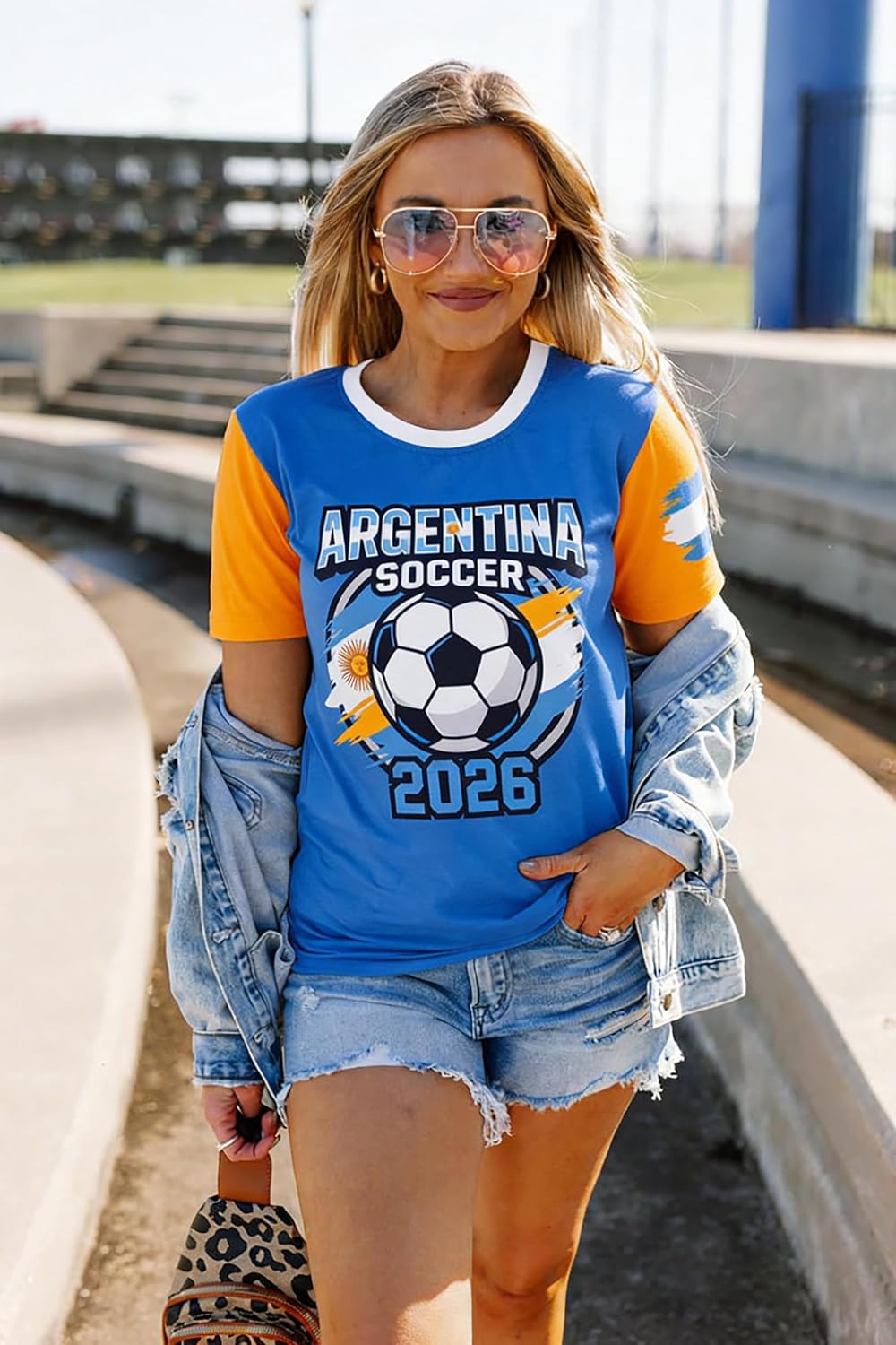 Women's Soccer Jersey Short Sleeve Graphic Tee