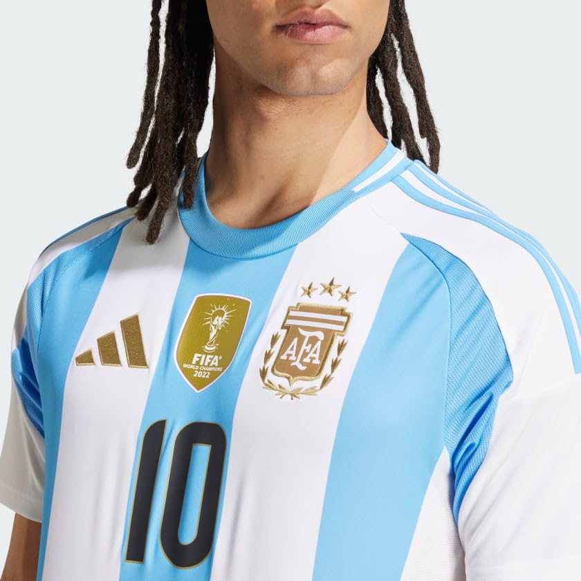 Argentina 24 Messi Home Soccer Jersey
