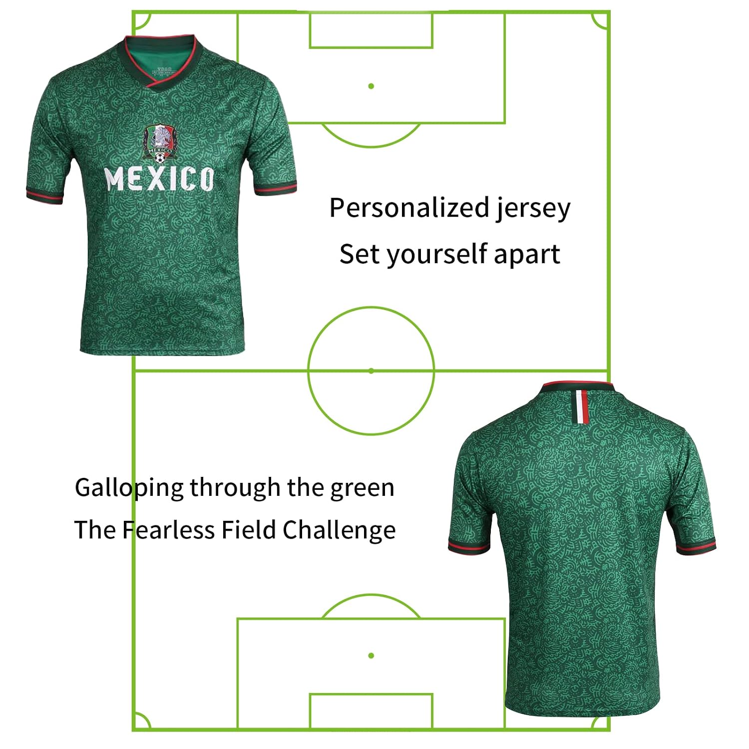 Soccer Jersey for World Cup Fans - Argentina, Brazil, Mexico & USA