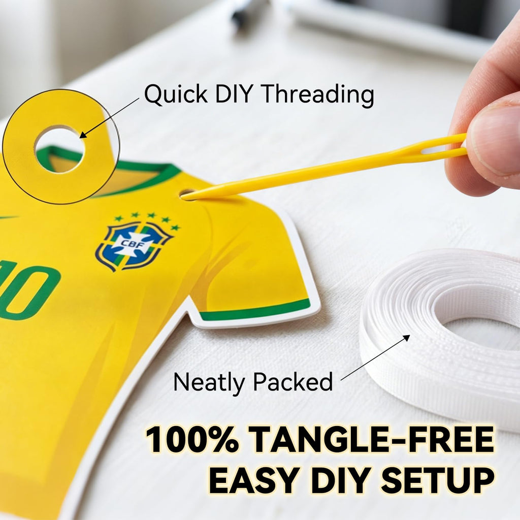 2026 World Cup Soccer Jersey Flag Banner, Flags of the World Bunting Garland, 49