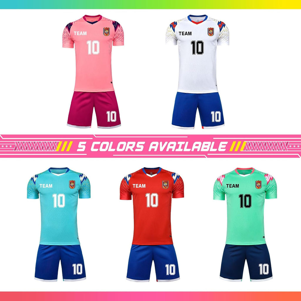 Custom Soccer Jersey for Men Women Kids - Personalized Name Number Logo