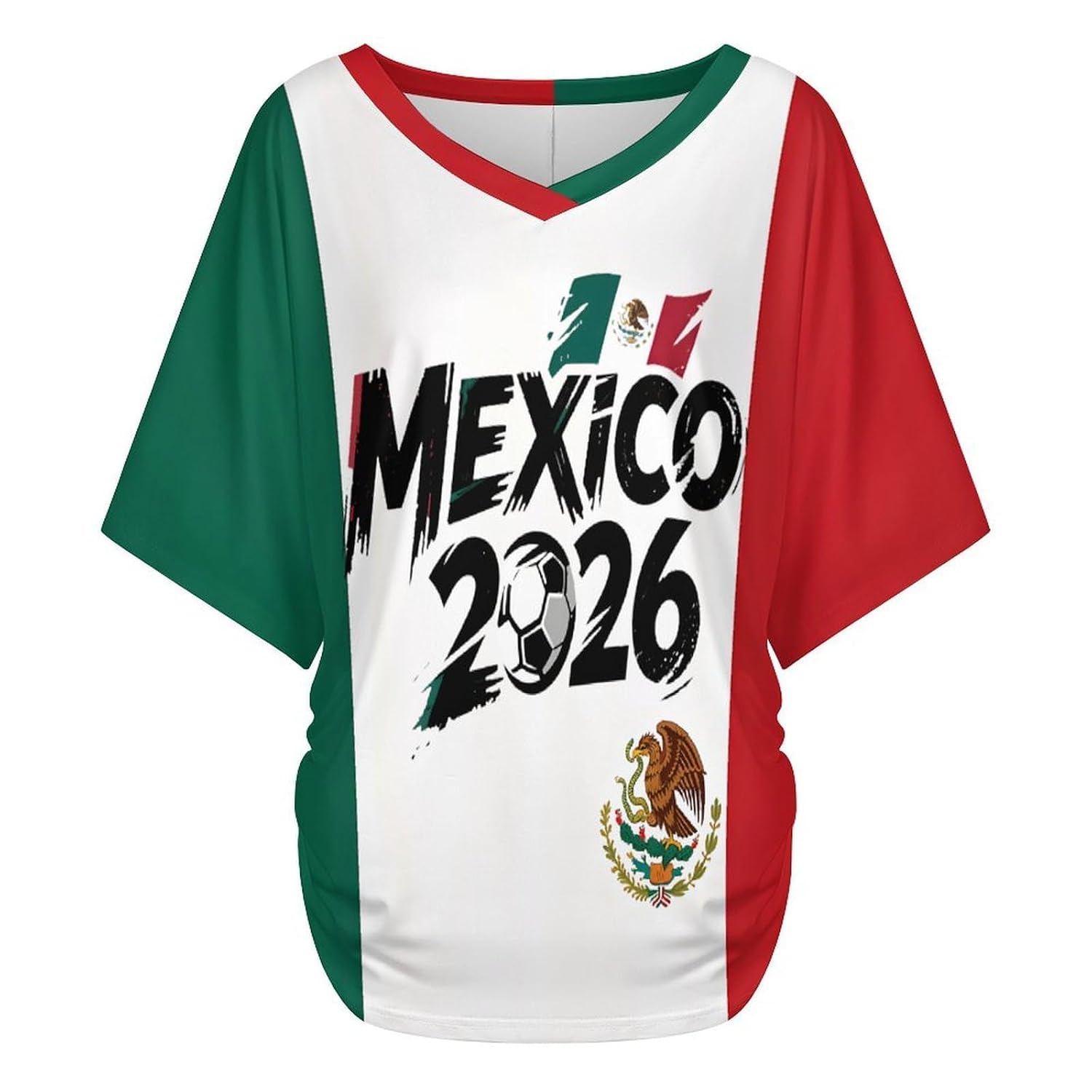 Women's Soccer Jersey Summer Short Sleeve V-Neck Sport Tee