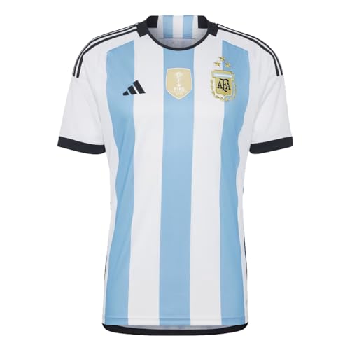 Argentina 22 Winners Home Soccer Jersey, White/Blue, XXXL