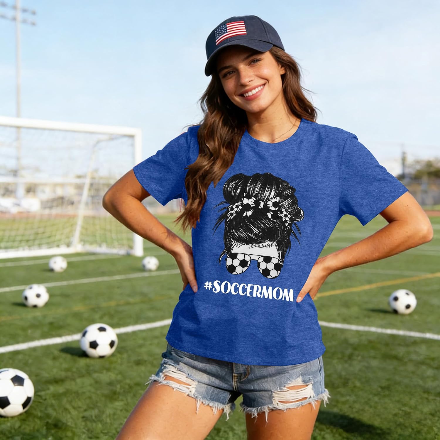Women's Soccer Heart T-Shirt – Short Sleeve Game Day Tee