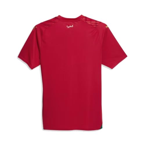 Morocco Men's Home Soccer Jersey 2023 - Red & Green Polyester