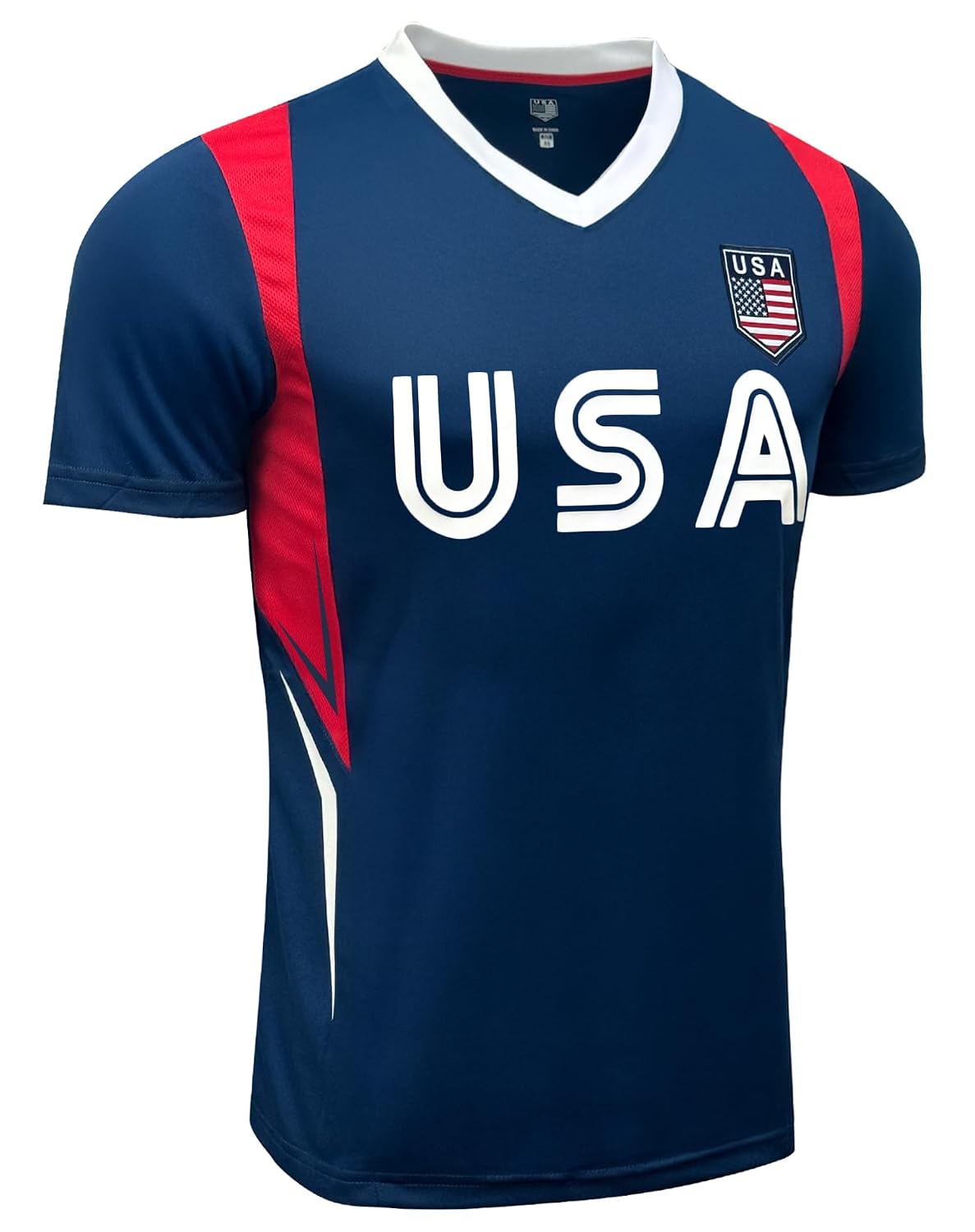 Youth USA Short Sleeve Soccer Jersey, Cotton Tee
