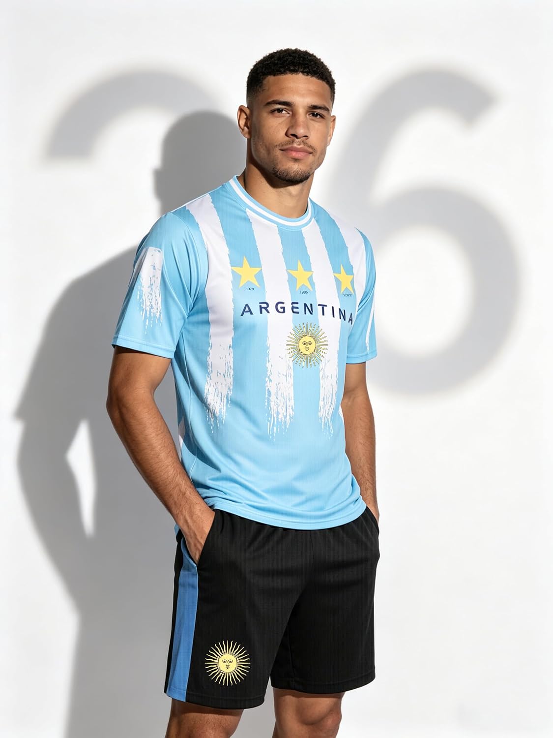 Men's 2026 World Cup Soccer Jersey Set - 2 Piece Flag Design