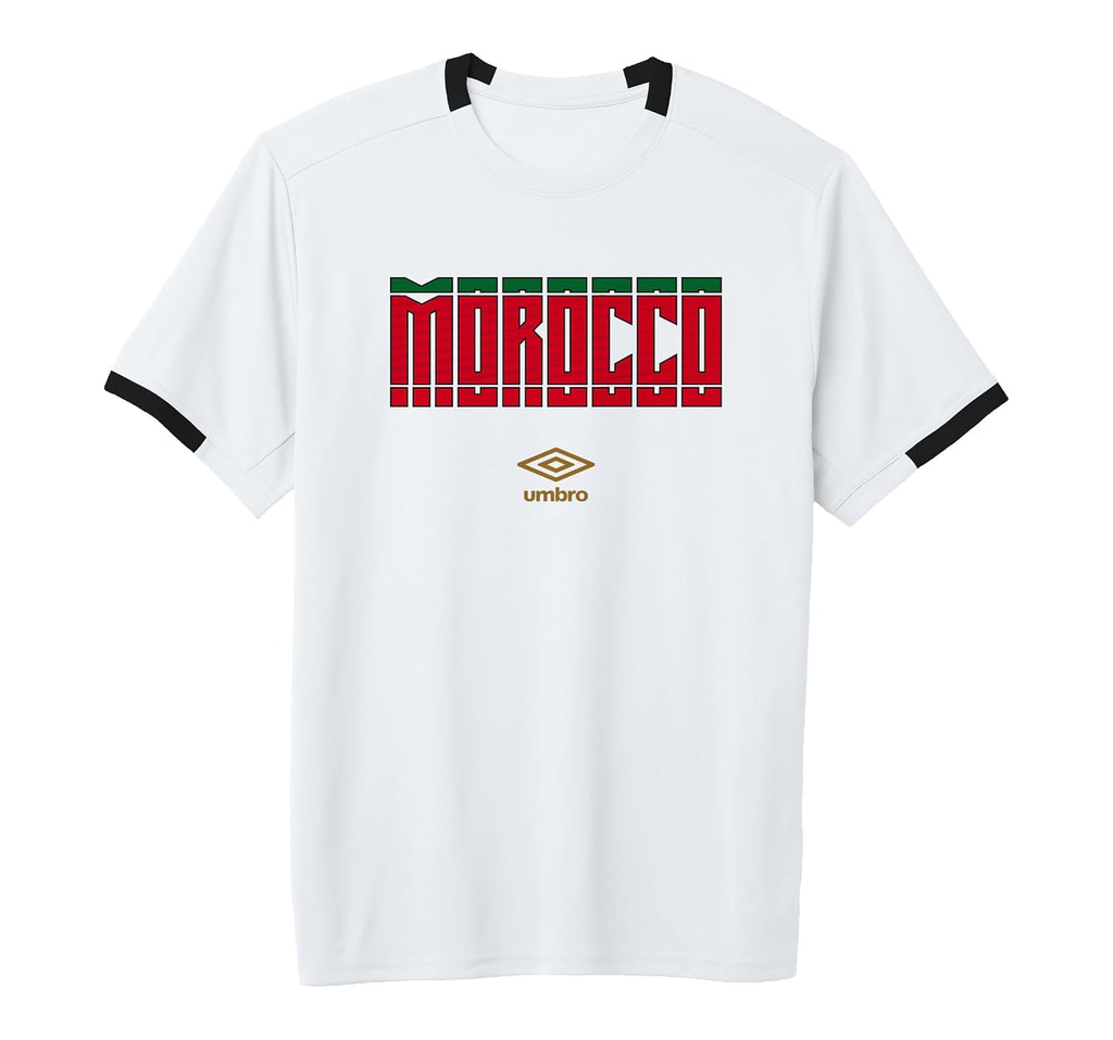 Morocco Stacked Logo Short-Sleeve Soccer Jersey