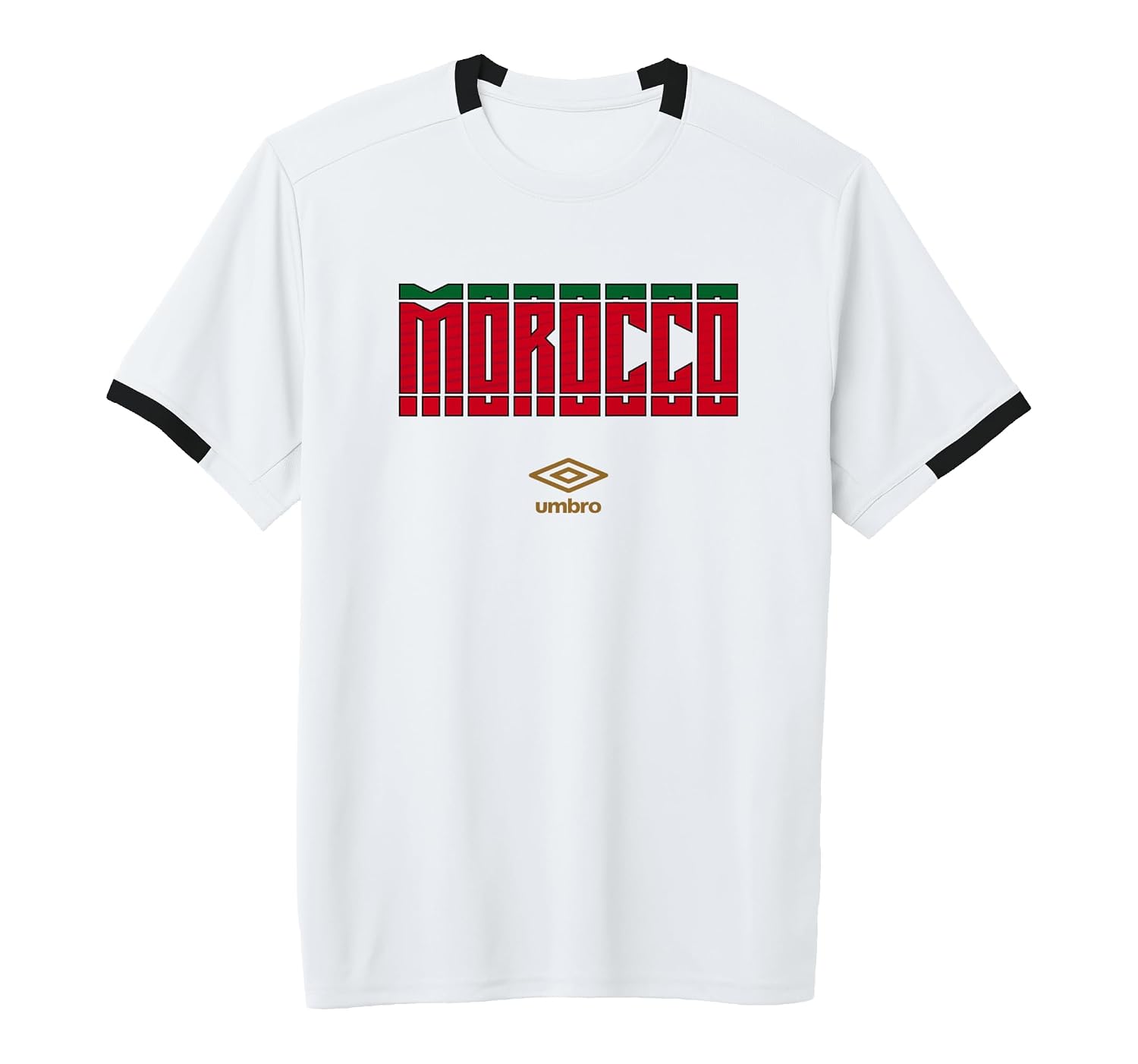 Morocco Stacked Logo Short-Sleeve Soccer Jersey
