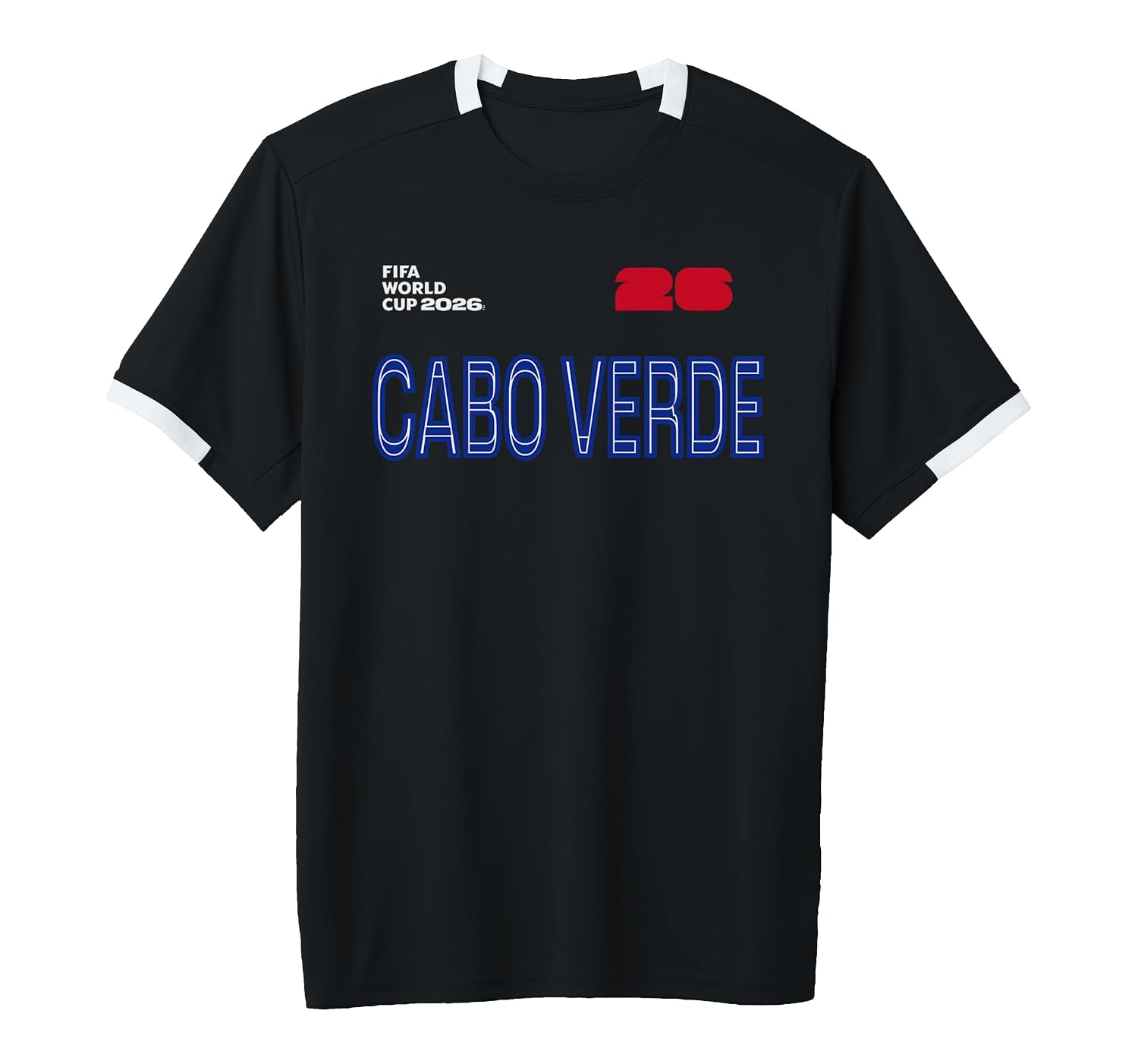 Cabo Verde Short-Sleeve Soccer Jersey