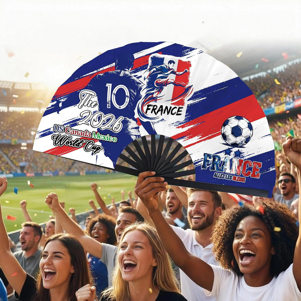 Folding Soccer Fan – Game Day Essential for Stadium Chants & Party Favors