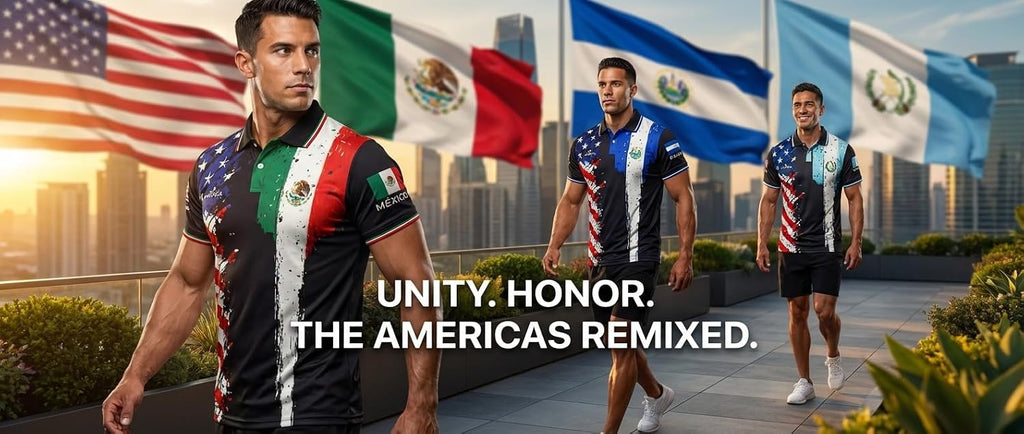 USA Split Polo Collar Soccer Jersey – Flag Shirt for Men Women