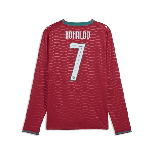 Men's Portugal Long Sleeve Soccer Jersey - Crew Neck Casual