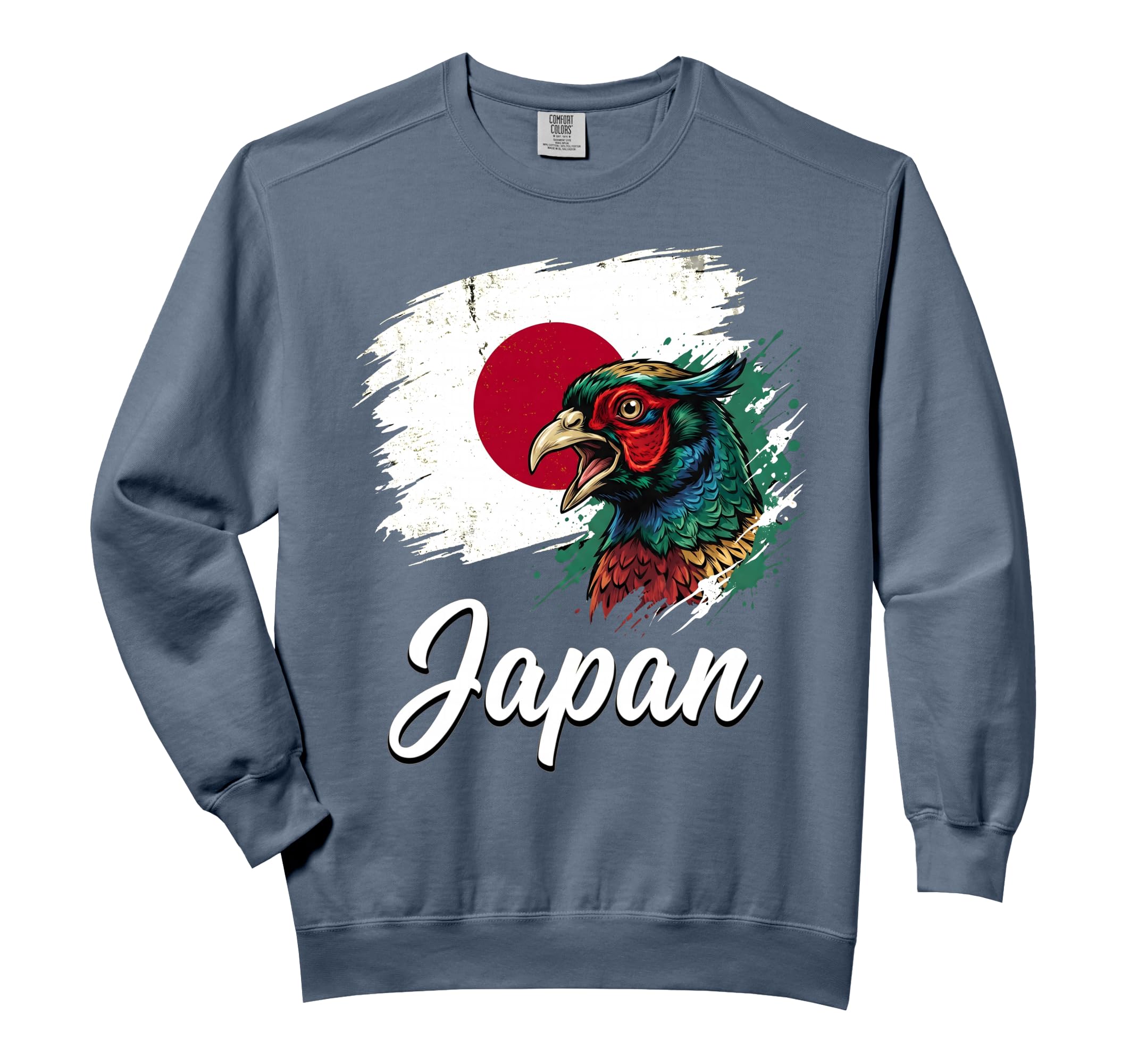 Japan Green Pheasant National Flag Comfort Colors Adult Sweatshirt