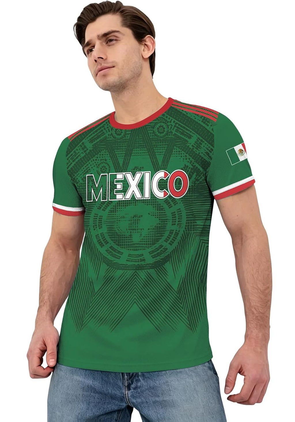 Men's Soccer Jersey - Soft Cloth Tee Top for Fans