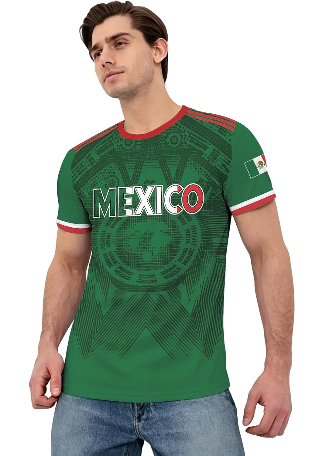 Men's Soccer Jersey - Soft Cloth Tee Top for Fans