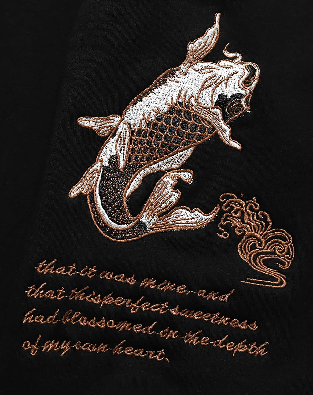 Japanese Streetwear Men's Embroidered Graphic Crewneck Sweatshirt