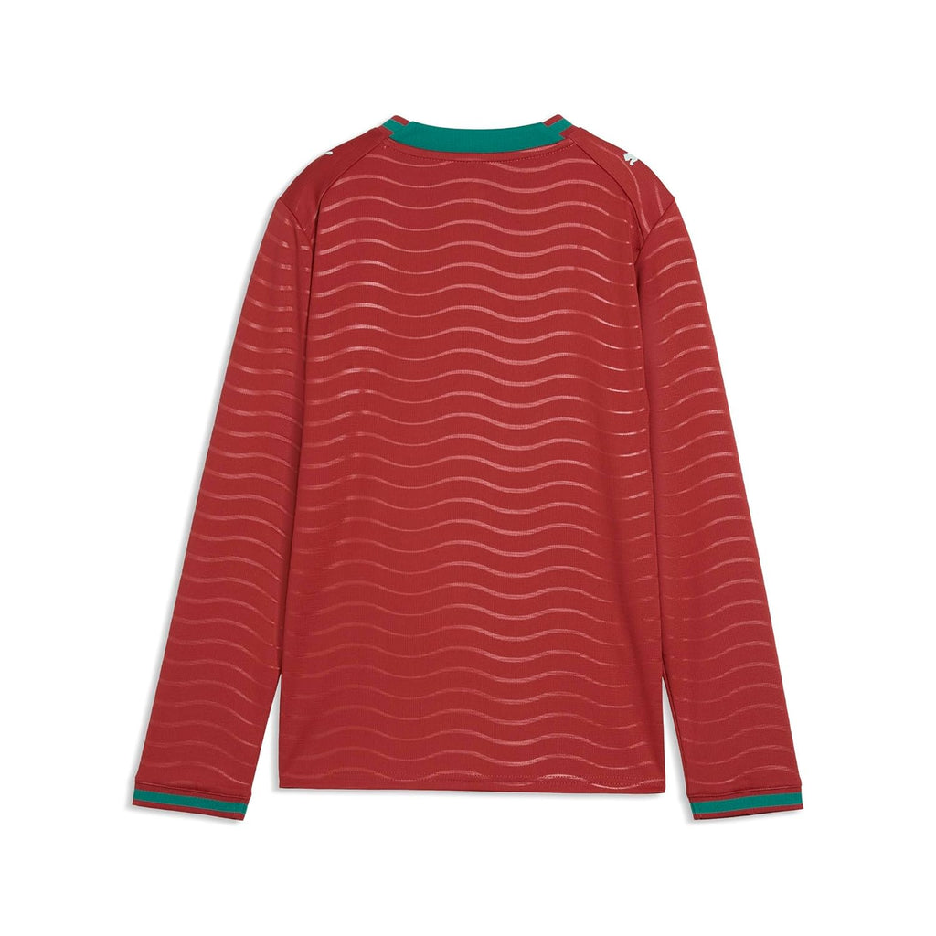 Junior Portugal Home Long Sleeve Soccer Jersey
