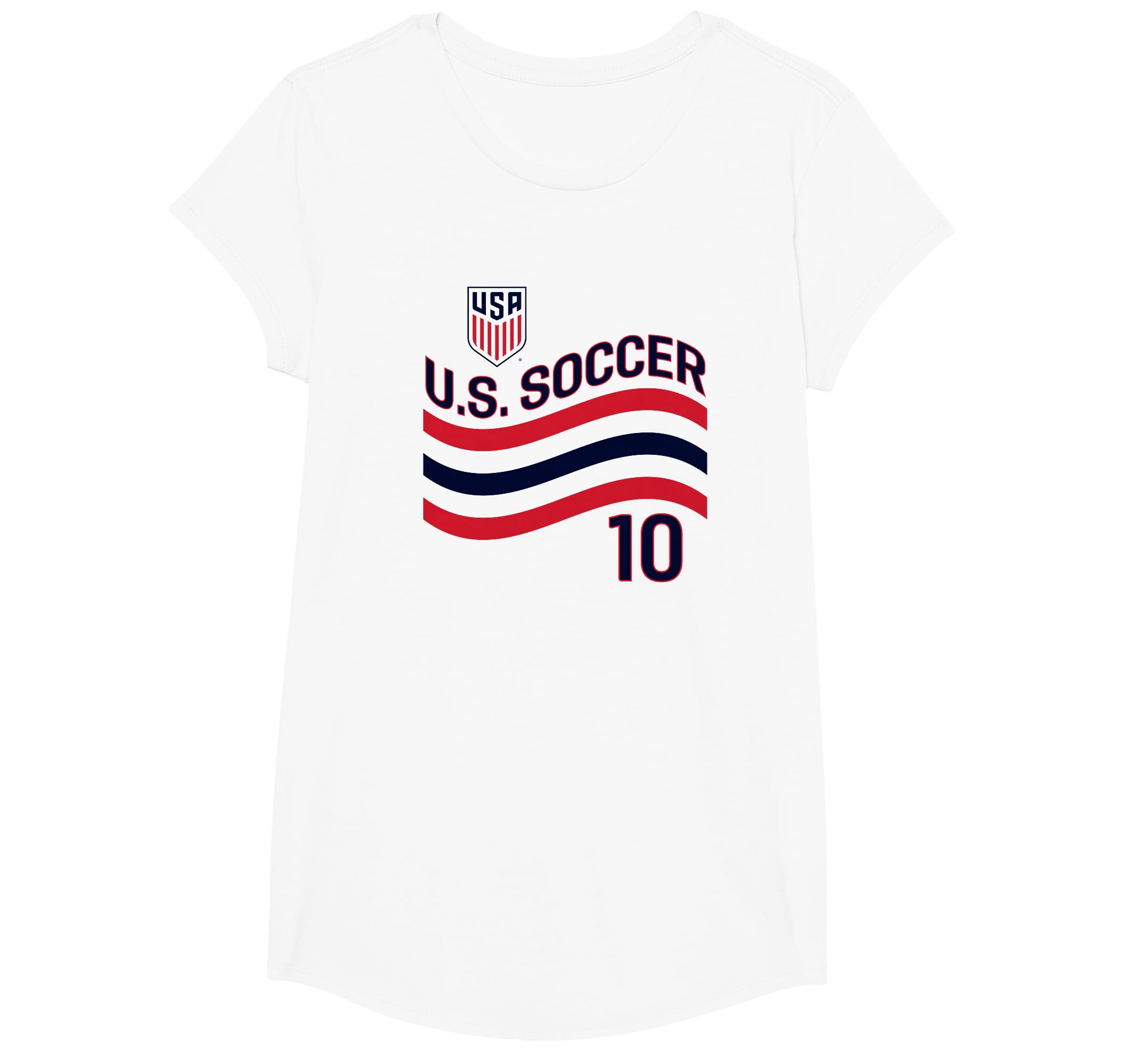 USMNT Christian Pulisic 10 White Soccer Jersey T-Shirt