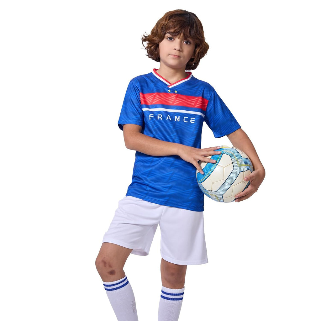 Kids Soccer Jersey Short Sleeve Game Day Training Shirt