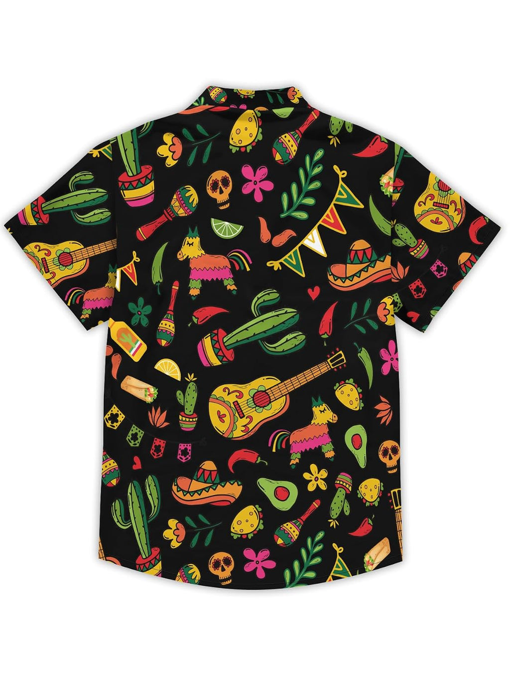 Men's Short Sleeve Casual Button Down Hawaiian Shirt Tropical Print