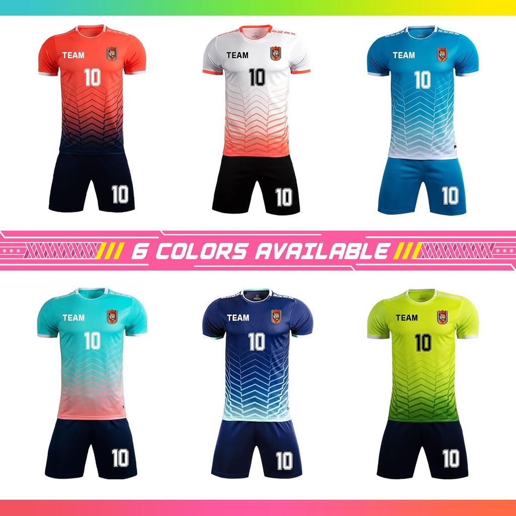 Custom Soccer Jersey for Kids & Adults with Name, Number & Logo