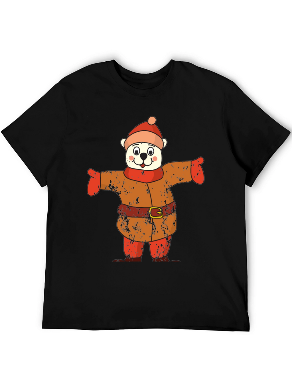 Bear in Winter Outfit Graphic Tee