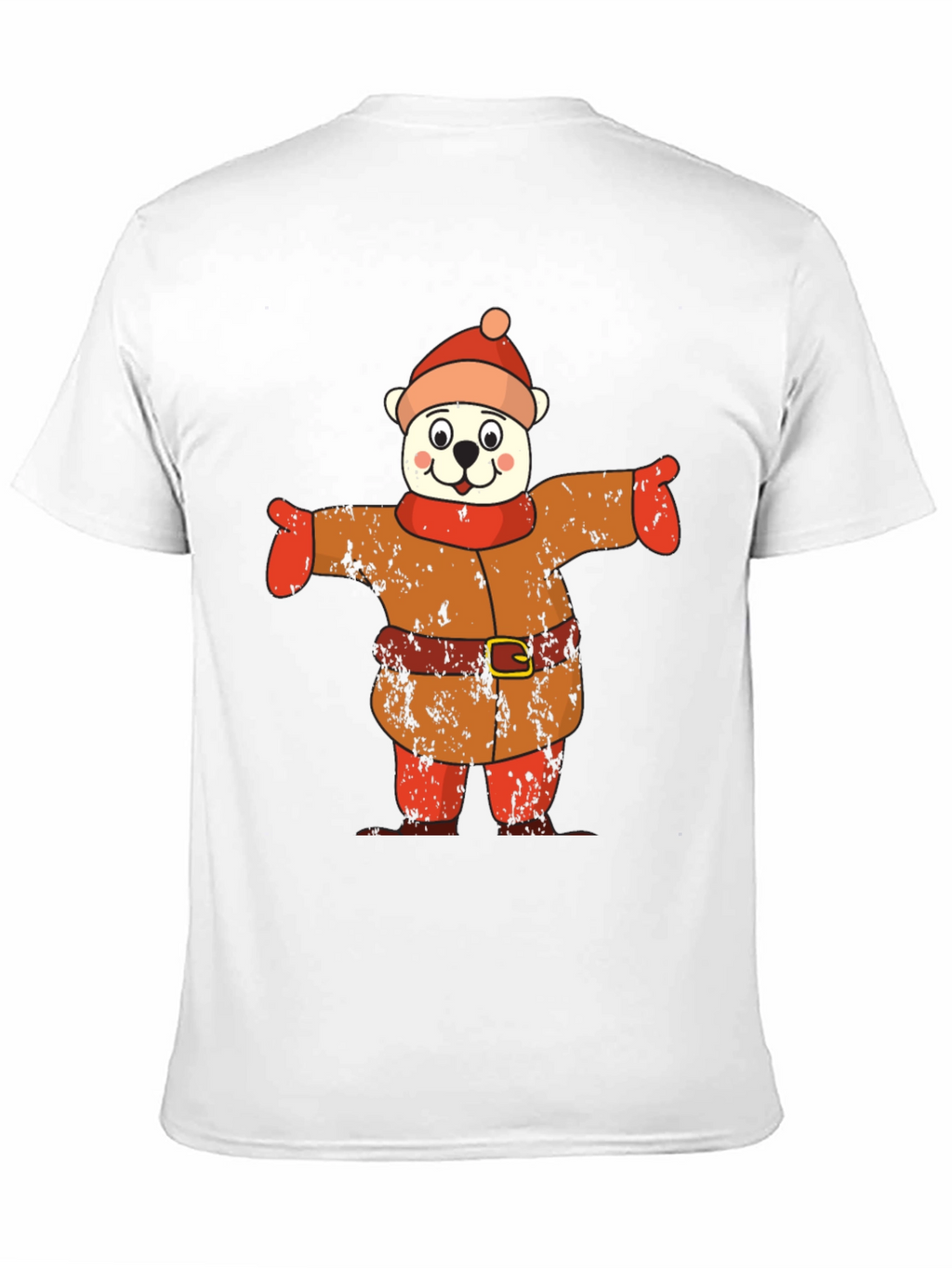Bear in Winter Outfit Graphic Tee