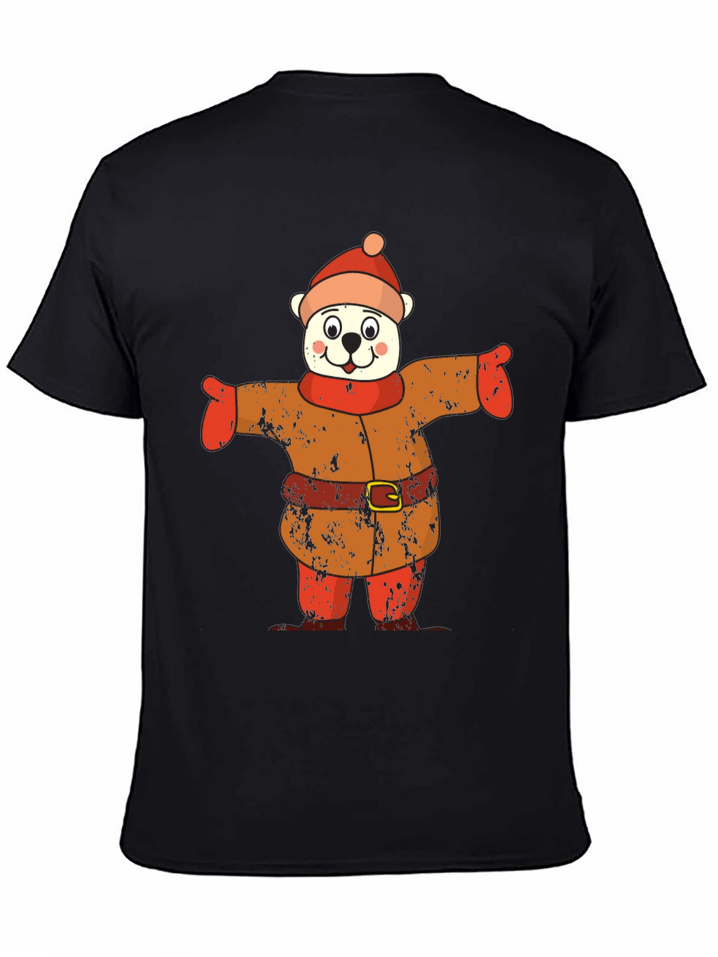 Bear in Winter Outfit Graphic Tee