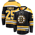 Men's Boston Bruins Brandon Carlo #25 Black Replica Player Jerseys