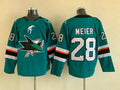 Men's San Jose Sharks Timo Meier #28 Teal Home Breakaway Jerseys