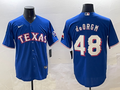 Men's Texas Rangers Jacob deGrom #48 Royal Limited Player Jerseys
