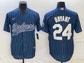 Men's Los Angeles Dodgers Kobe Bryant #24 Blue Player Jerseys Joint Edition