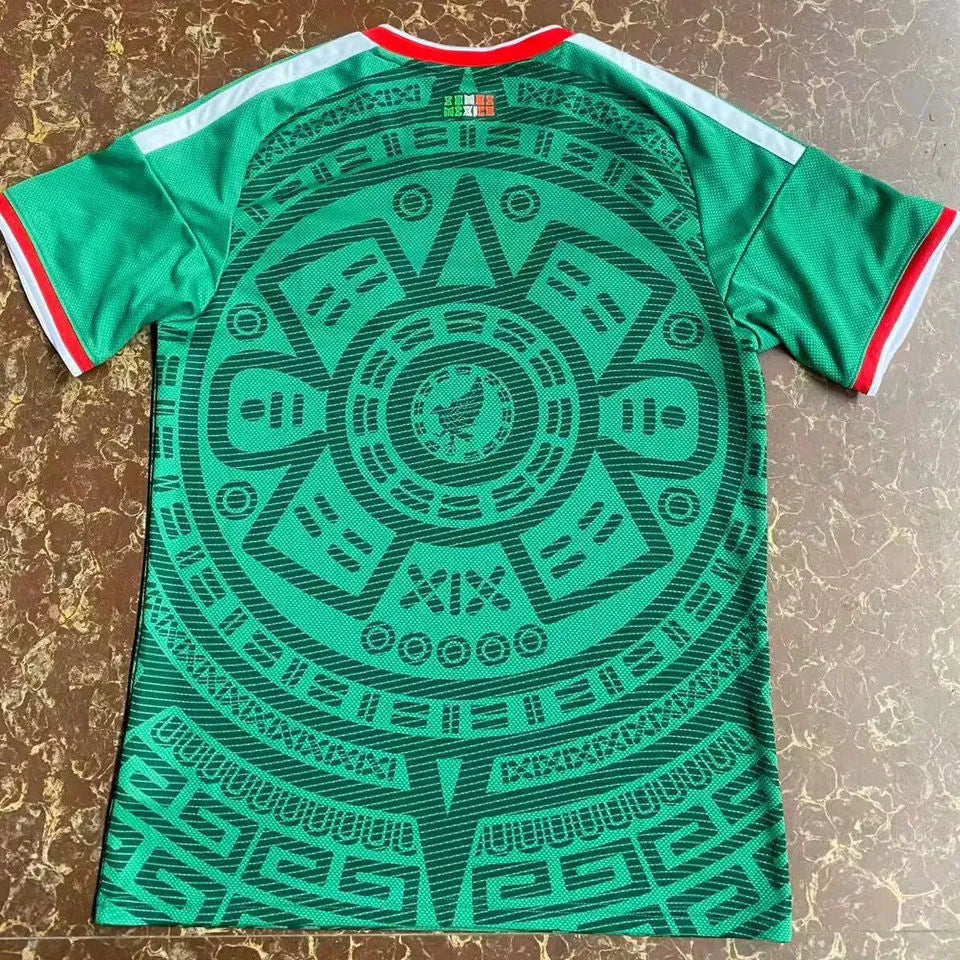 2025/26 Mexico Home Green Fans Soccer Jersey Back